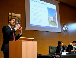 Conferencia final proyecto 'Child Friendly JT'. Yannick van den Brink, Raquel Jiménez y Ankie Vandekerckhove