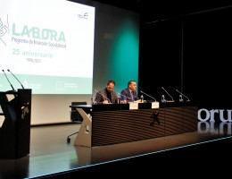 Francisco José Mora y Antonio Moreno, durante la inauguración del evento