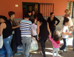 Entrega de las donaciones en Canarias. Fundación Diagrama.