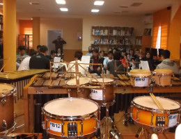 Visita a 'Las Lagunillas' de los alumnos del Conservatorio de Jaén. Fundación Diagrama.