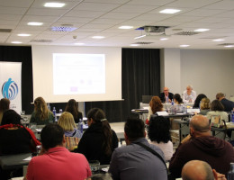 Conferencia final del proyecto europeo 'MIPREDET'. Jesús Teruel y Pedro Pascual Molina