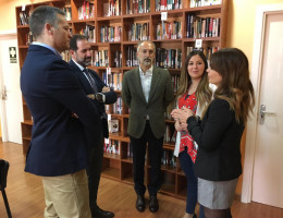 El director general de Justicia Juvenil y Cooperación de Andalucía, Francisco Ontiveros, y la delegada territorial en Jaén, Raquel Morales, visitan el centro ‘Las Lagunillas’. Fundación Diagrama. Andalucía 2019. 