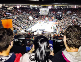 Partido del Valencia Basket Club. Eurocup 2017. Menores de 'Campanar'.Fundación Diagrama.