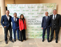 Juan Francisco Rubio, Antonio Zafra, Ana Belén Rivero, Amador Fernández y Antonio Santos