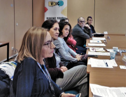 Cristina López, Beatriz Martín, Teresa Coutinho, Eva Cádiz, Juan Francisco Franco y Lila Alzamora