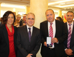 María Jesús Pérez, Ángel Yuste, Francisco Legaz Cervantes y Sebastián Moreno