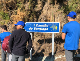 Jóvenes atendidos por Fundación Diagrama inician la segunda etapa del Camino de Los Valores en Galicia. 2019.