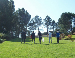 Los menores atendidos en el centro ‘Montefiz’ de Ourense realizan una visita al parque botánico Montealegre. Fundación Diagrama. Galicia 2019. 