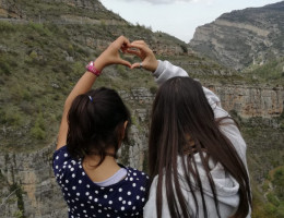 Menores de los pisos de protección ‘Leza’, ‘Jubera’, ‘Cidacos’ y ‘Alhama’ de Logroño visitan el Mirador del Torrejón. Fundación Diagrama. La Rioja 2019. 