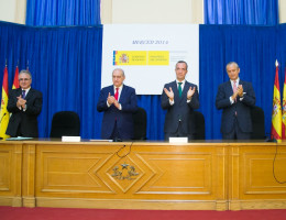 Entrega de la Medalla del Mérito Social Penitenciario 2014. Mesa de presidencia.