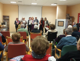 Las personas atendidas por Fundación Diagrama celebran la Navidad con numerosas actividades especiales. Residencia ‘Nuevo Azahar’ de Archena (Murcia). Fundación Diagrama 2017.