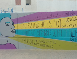 Aspecto del mural finalizado