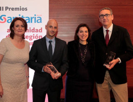 Representantes de Fundación Diagrama y Cirugía Solidaria, junto a la consejera Encarna Guillén