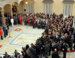 Recepción del Rey España a Francisco Legaz Cervantes