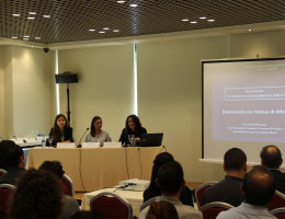 Marta María Aguilar y Rosa María Patró, profesoras de las Facultades de Derecho y Psicología de la Universidad de Murcia.