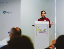 Raquel Jiménez, durante la presentación