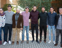 Los jóvenes atendidos en el centro socioeducativo ‘Pi Gros’ de Castellón reciben una visita de Bruno Soriano, jugador del Villareal C.F. Fundación Diagrama. Comunidad Valenciana 2018