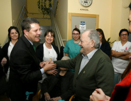 El presidente de Castilla-La Mancha visita la residencia ‘Nuestra Señora de Cortes’ de Alcaraz (Albacete). Fundación Diagrama. Castilla-La Mancha 2018