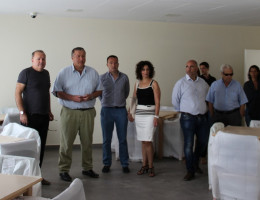 Francisco Bernabé y Francisco Legaz Cervantes visitan el centro sociosanitario de La Unión