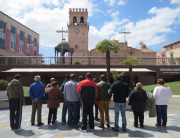 Visita a Totana. Personas atendidas en la Residencia Altavida (Abanilla). Fundación Diagrama.