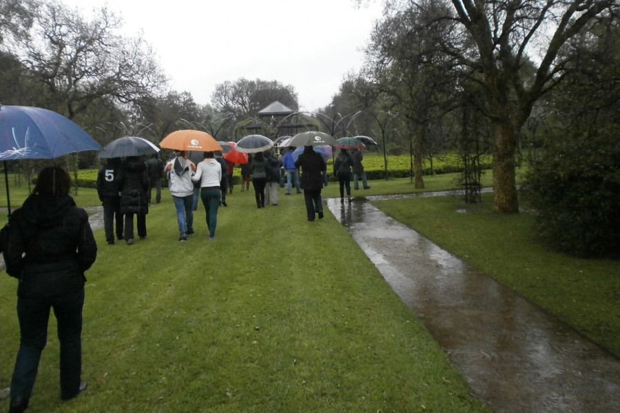 Los jóvenes del Centro Socioeducativo Juvenil de Cantabria visitan los jardines históricos de la Finca Puente San Miguel