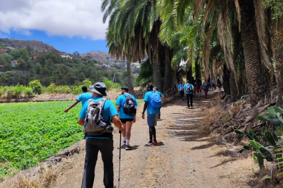 Jóvenes del centro ‘Inagua’ y el hogar ‘El Teje’ de Las Palmas participan en una actividad organizada por la Asociación UP2U Project