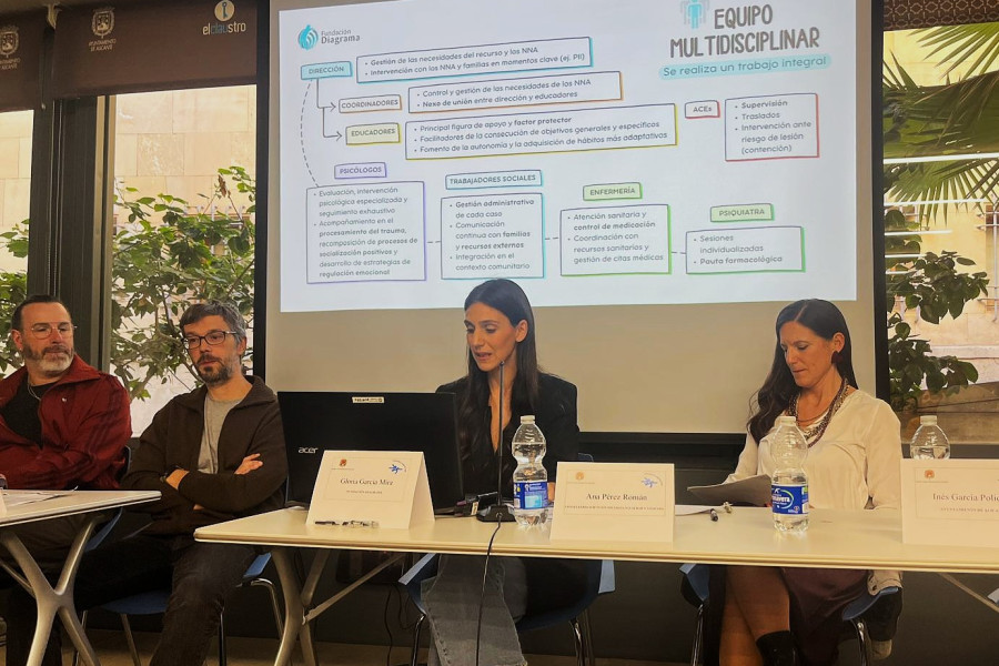 Gloria García expone el trabajo multidisciplinar de Fundación Diagrama