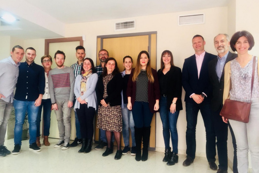 Autoridades de la Junta de Andalucía visitan a los menores atendidos en el Servicio Integral de Medio Abierto de Jaén. Fundación Diagrama. Andalucía 2019. 