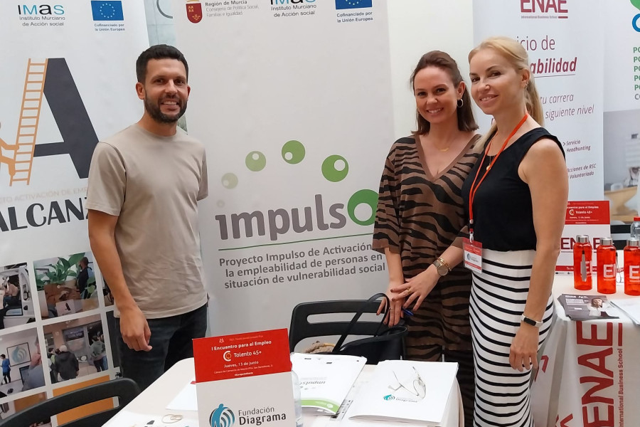 Fundación Diagrama participa en el I Encuentro para el Empleo Talento 45+ organizado por la Cámara de Comercio de Murcia