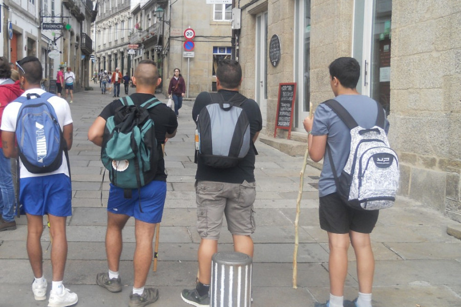 Actividad Camino de Santiago 2017. Centros 'Monteledo' y 'Montefiz' de Ourense. Fundación Diagrama. 
