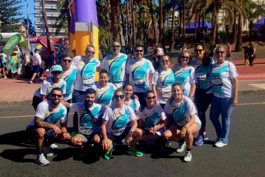 Personas trabajadoras de Fundación Diagrama en Carrera de Empresas de Gran Canaria