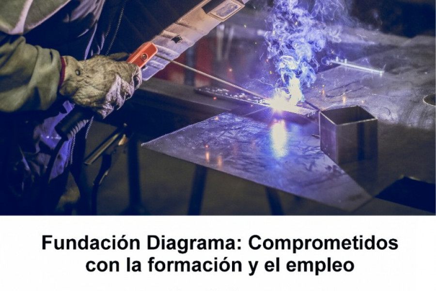 Cartel de la exposición 'Fundación Diagrama: Comprometidos con la formación y el empleo'