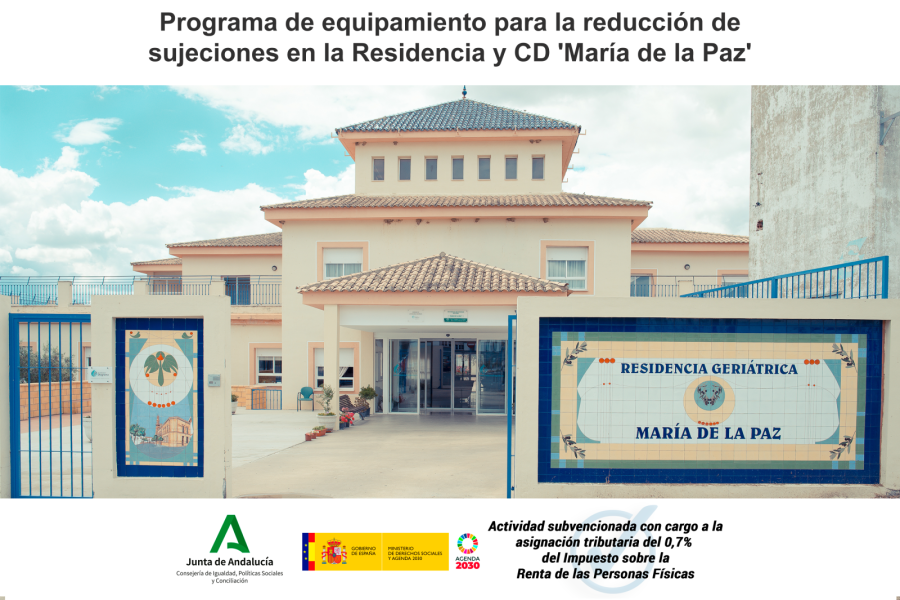La residencia 'María de la Paz' contribuye al bienestar de las personas mayores usuarias