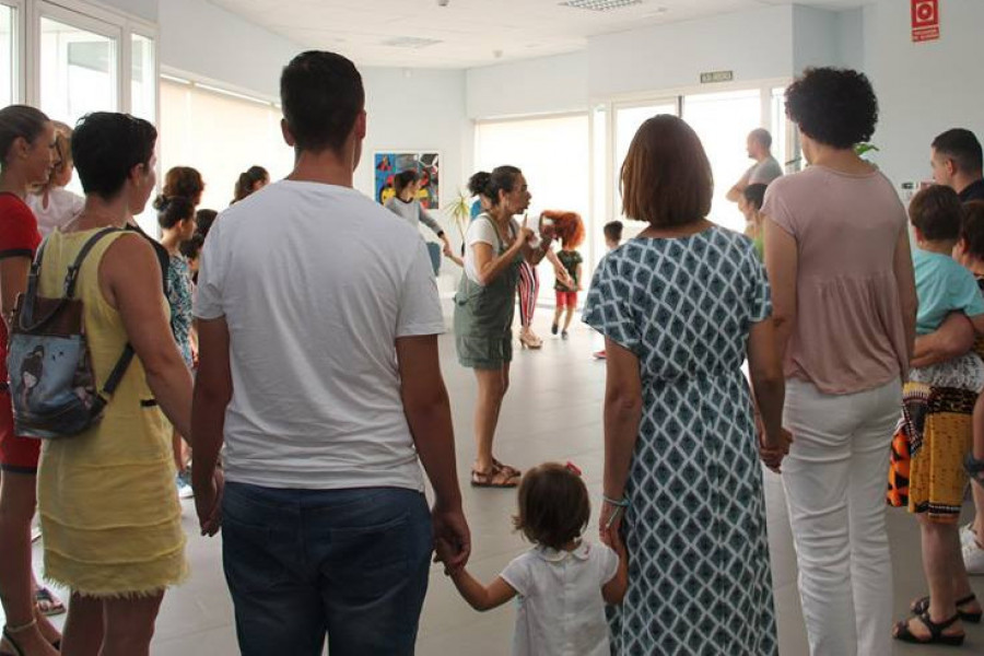 Las personas atendidas en el centro de día de Puerto Lumbreras celebran el fin de curso junto a familiares y autoridades. Murcia. Fundación Diagrama 2018. 