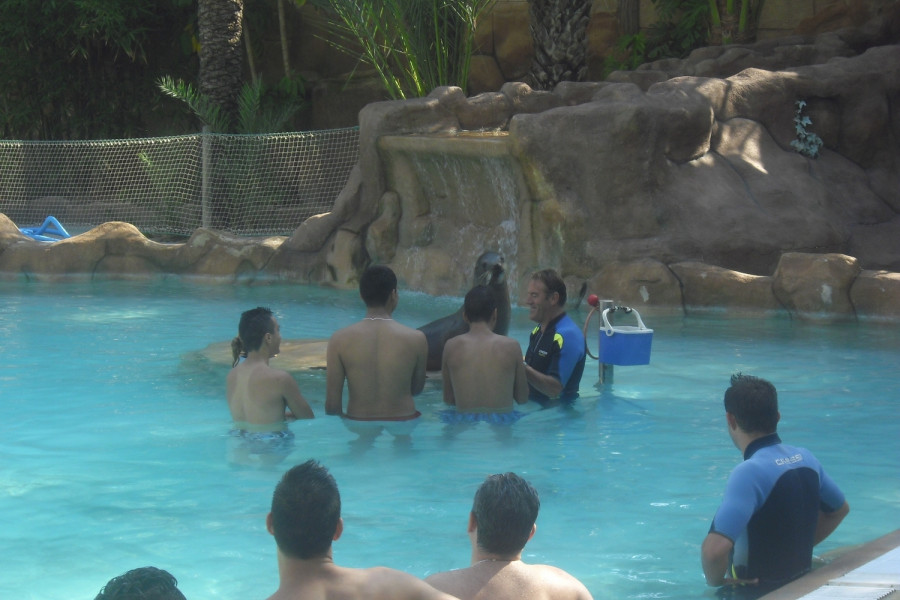 Los menores del centro ‘La Zarza’, en Abanilla (Murcia), visitan el Safari Park de Elche