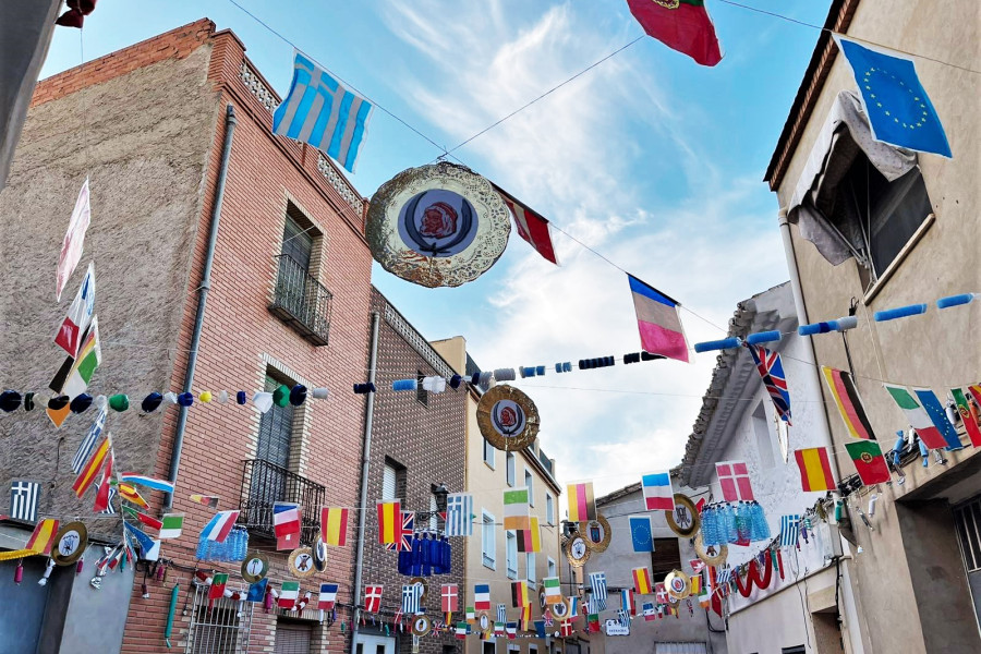 Resultado de la decoración de la calle