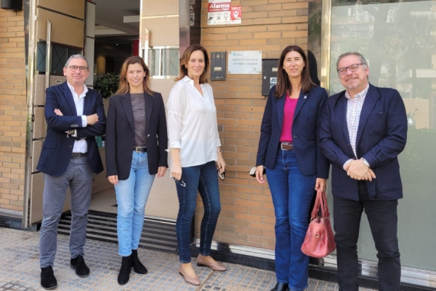 La delegada territorial de Justicia de Málaga, Mónica Alejo, visita el Centro de Día y el SIMA que Diagrama gestiona en esta provincia. Fundación Diagrama. Andalucía 2022