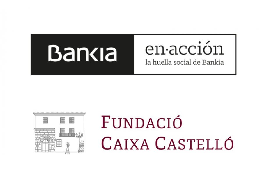 Logotipos de Bankia en acción y Fundació Caixa Castelló