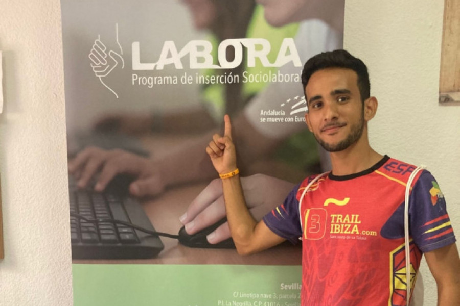 Hamza Ait Mansour, joven atendido en el Programa Labora de Huelva