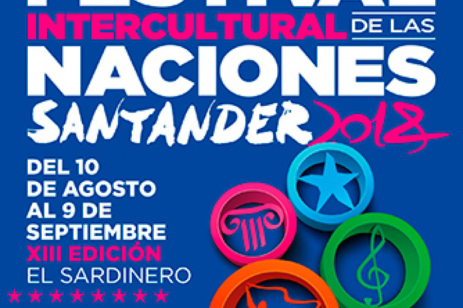 Profesionales de Fundación Diagrama en Cantabria participan en el XIII Festival Intercultural de las Naciones. 2018.