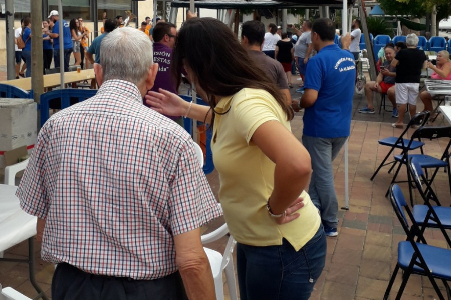 Las personas atendidas en la residencia ‘Nuevo Azahar’ de Archena (Murcia) participan en actividades de las fiestas patronales de La Algaida. Fundación Diagrama. Murcia 2018. 
