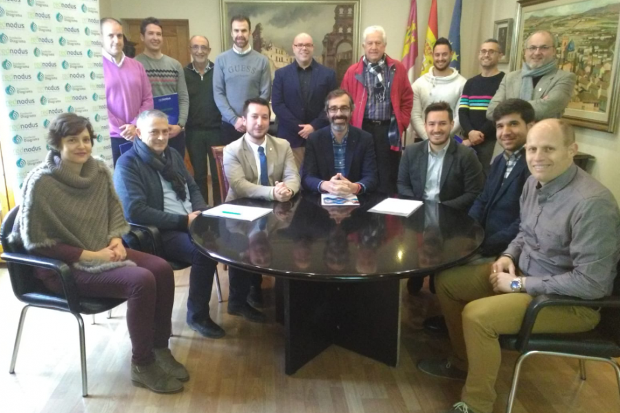 El Ayuntamiento de Caudete muestra su apoyo institucional a la Red Nodus de Fundación Diagrama. Fundación Diagrama. Castilla-La Mancha 2018.
