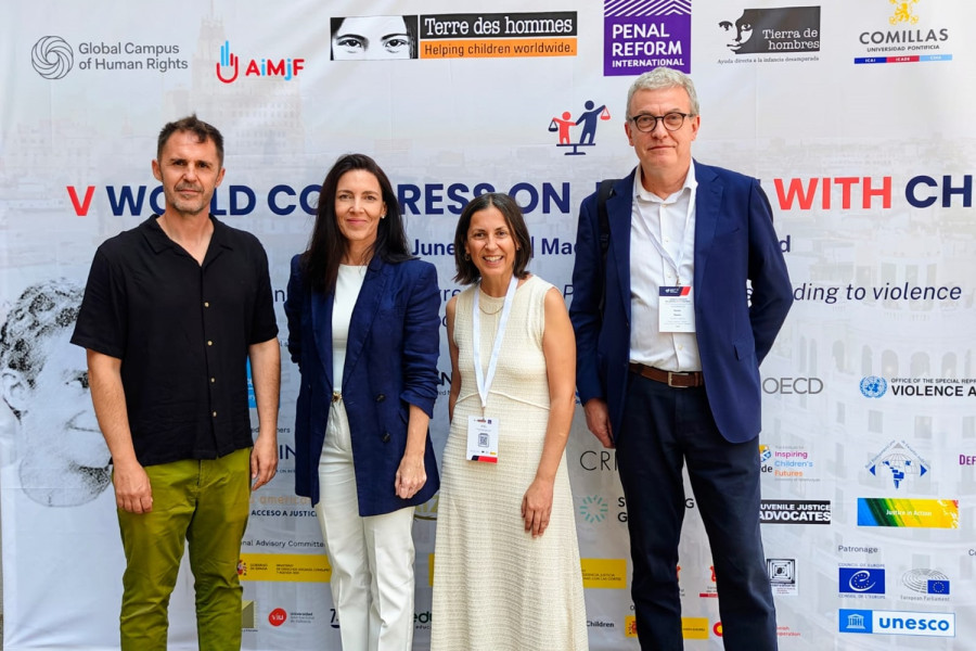 El equipo de Fundación Diagrama (i-d): José Manuel Durán, Virginia Ruiz, Raquel Jiménez y Daniel Bueno