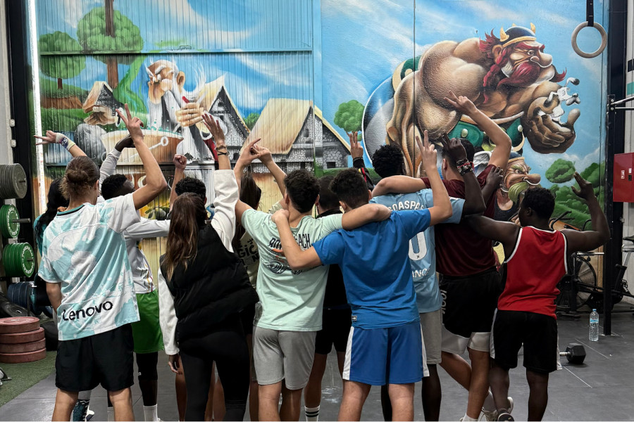 Deporte, disciplina y resiliencia, protagonistas de la actividad realizada en los hogares ‘Zarandona’ y ‘Dar Al-Farah’