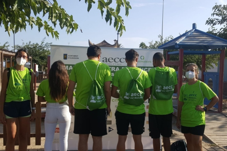 La I Marcha contra el Cáncer de Almassora cuenta con el voluntariado de las personas jóvenes atendidas en la residencia ‘Pi Gros’ de Castellón de la Plana. Fundación Diagrama. Comunidad Valenciana 2021.