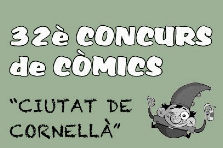 Cartel Concurso de cómic 'Ciutat de Cornellá'. Fundación Diagrama.