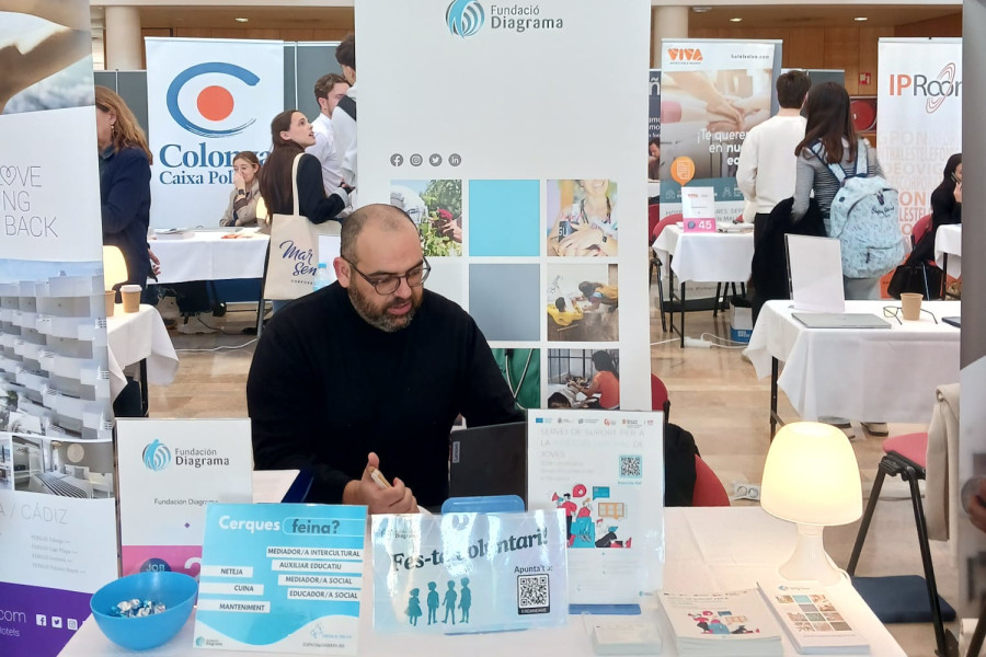 Stand de Fundación Diagrama en el Job Day 2026