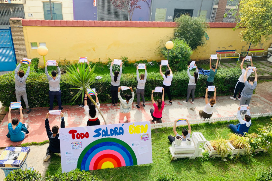 Los jóvenes atendidos en ‘Benalúa’ (Alicante) y ‘Campanar’ (Valencia) participan en numerosas actividades de concienciación y prevención del Coronavirus . Fundación Diagrama. Comunidad Valenciana 2020. 