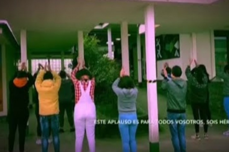 Los jóvenes atendidos en el centro ‘Montealegre’ de Ourense elaboran un vídeo de ánimo bajo el lema ‘No te rindas’. Fundación Diagrama. Galicia 2020.