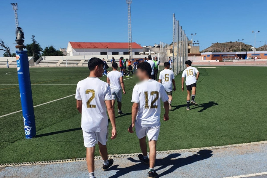 Jóvenes del centro ‘Las Moreras’ de Murcia participan en distintas actividades gracias a la colaboración entre Fundación Diagrama y la Fundación Real Madrid. 2022